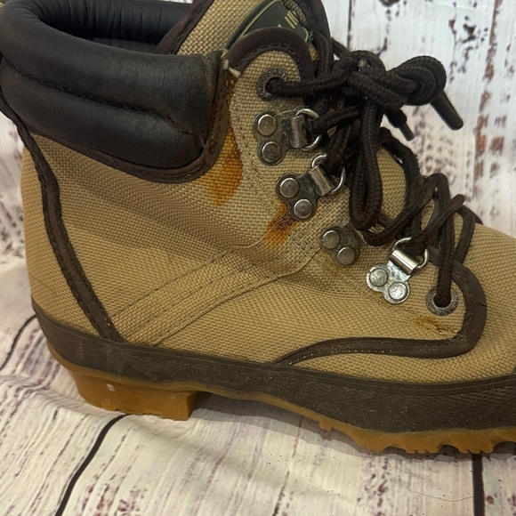 Kids' Tan and Brown Outdoor Boots - Picture 4 of 7